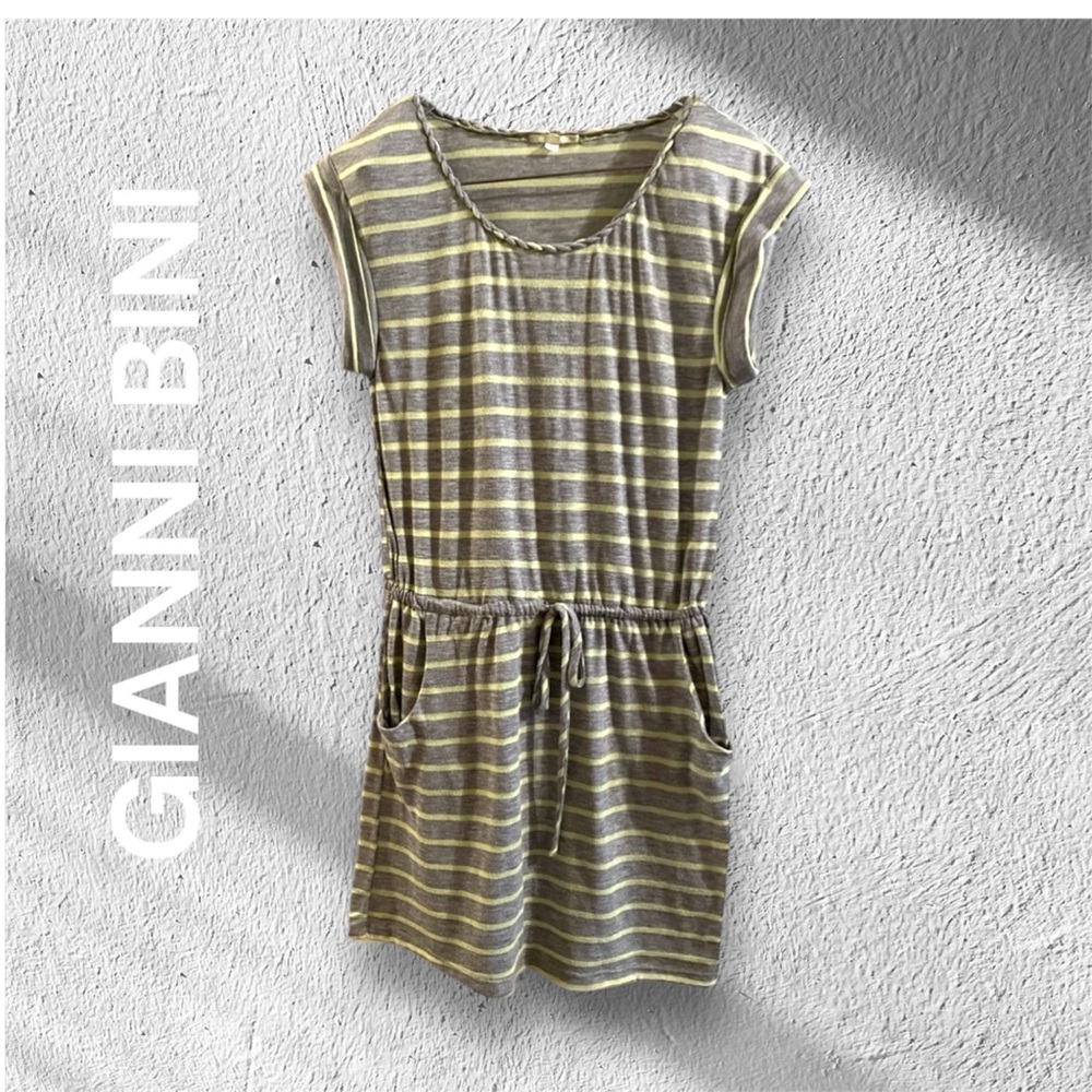 GIANNI BINI Romper Dress Size:Small Color:green & gray Excellent Condition Cute!